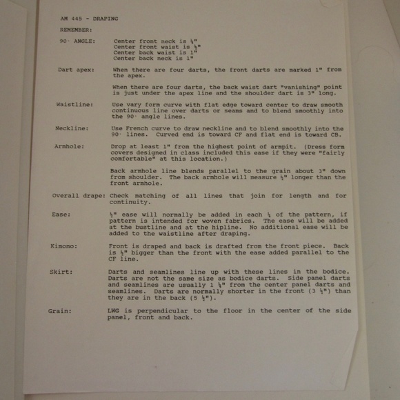 The Art of Fashion Draping Connie Amaden-Crawford 1989 Fairchild Books 2nd Prntg - Picture 9 of 11